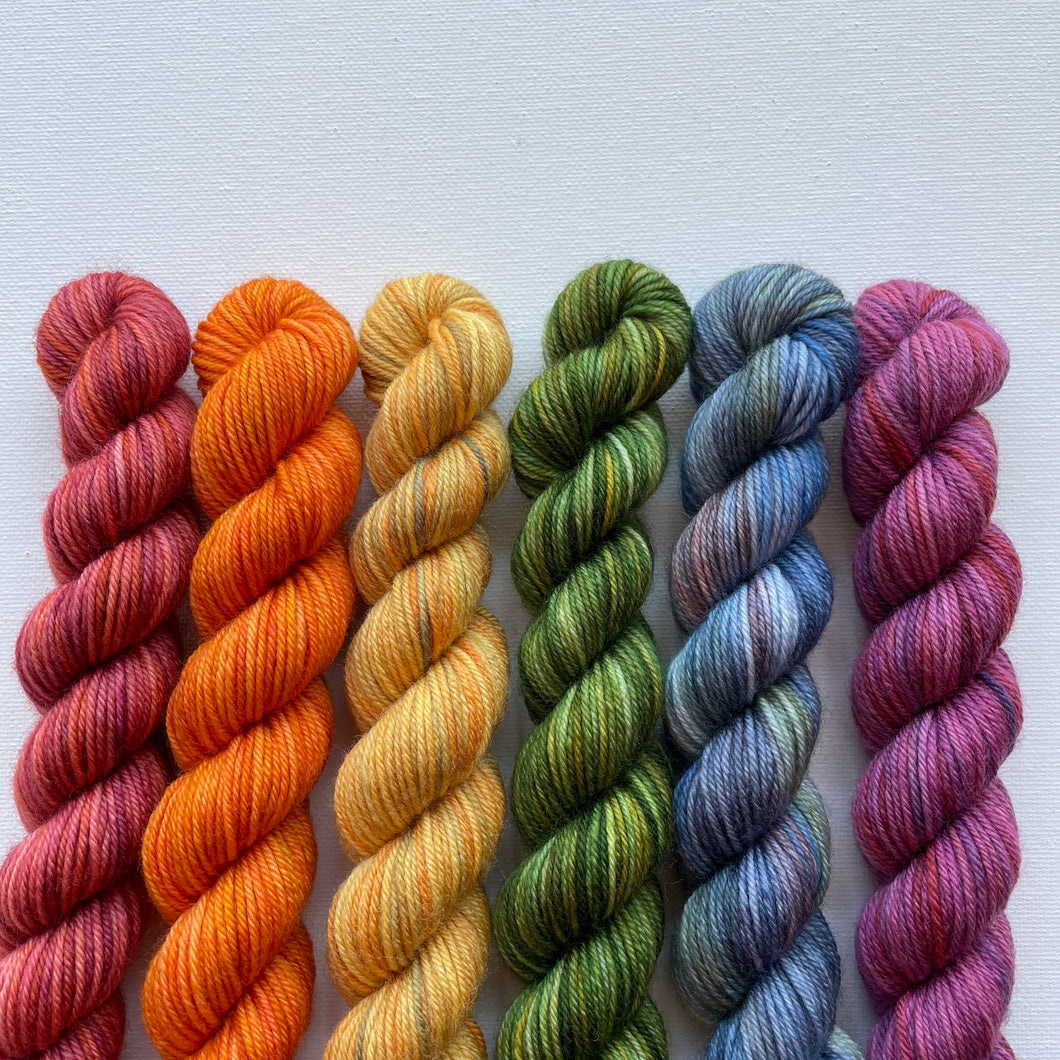 Rainbow Mini Bundle on Victoria 85/15 Sock Mini